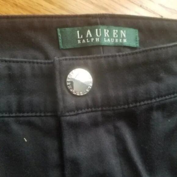 Lauren Ralph Lauren Black Straight-Leg Pants Size 10 - Picture 5 of 5